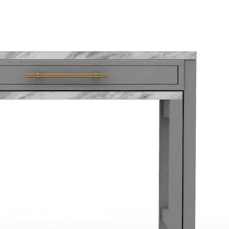 39&#34; Gardenside Rectangle Nested Counter Height Dining Tables White/Light Gray - HOMES: Inside + Out, 5 of 15