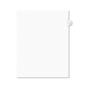 Avery-Style Legal Exhibit Side Tab Divider Title: 4 Letter White 25/Pack 11914 - 1 of 4
