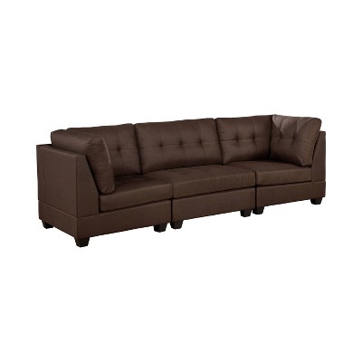 Huxon Tufted Sofa Brown - HOMES: Inside + Out