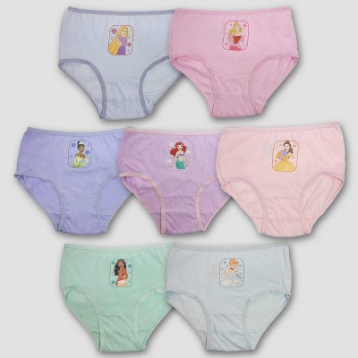 Toddler Girls' Disney Princess 7pk Bikini Underwear : Target