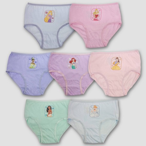 Toddler Girls' Disney Princess 7pk Bikini Underwear - 4t : Target