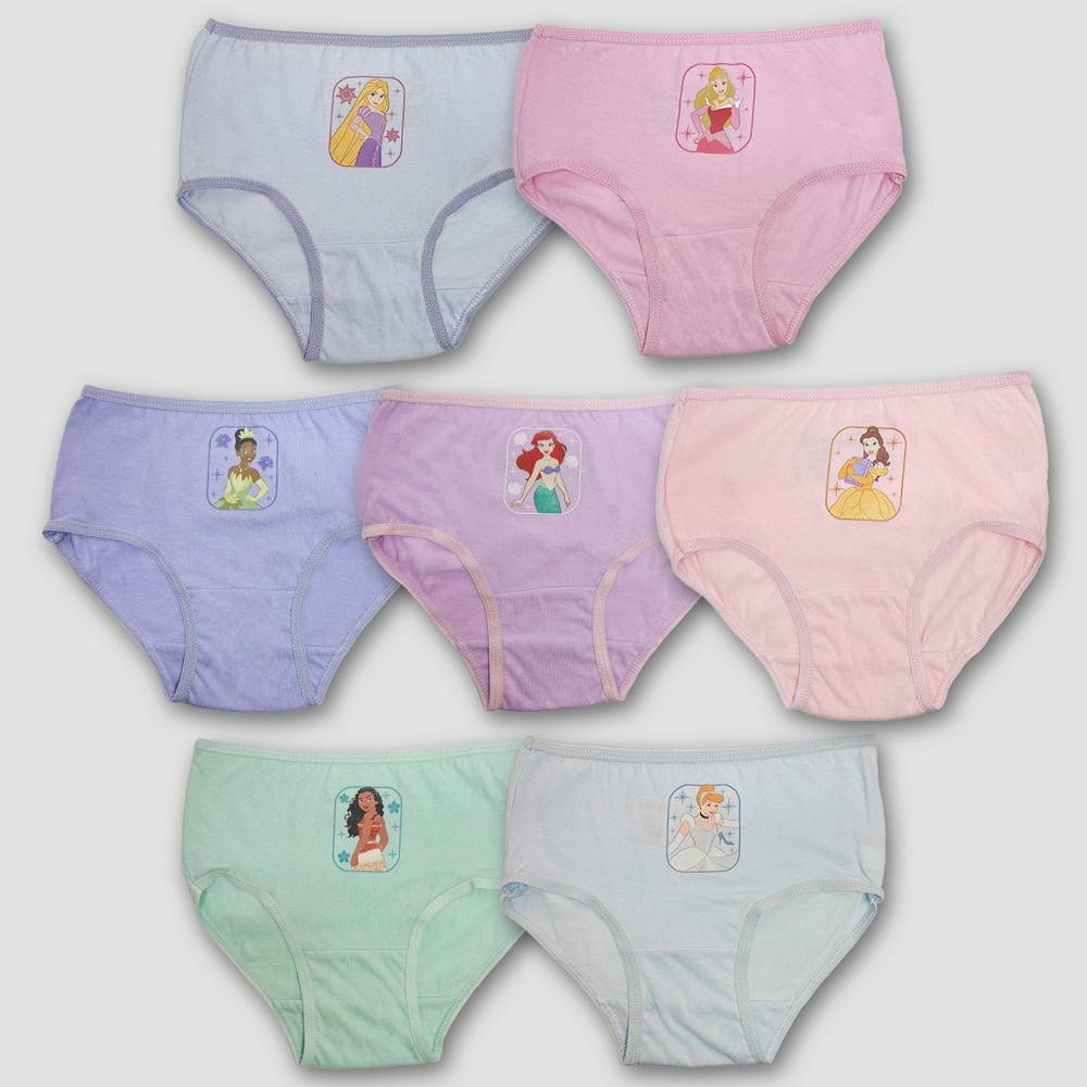 Toddler Girls Disney Princess 7pk Bikini Underwear