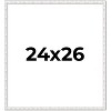 PosterPalooza | Textured White Picture Frame - UV Acrylic, Foam Board Backing, Hanging Hardware - 2 of 4