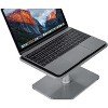 Mount-It! Adjustable Height Laptop Stand for MacBook Pro | Wide Platform Laptop & Monitor Desk Riser | For 11-15 in. Laptops | 24-32 in. Monitor Riser - 3 of 4