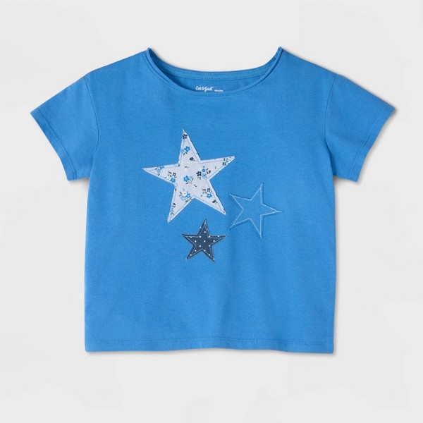 Playera de manga corta 100% algodón de hombros caídos para niña - Cat & Jack™ 2
