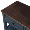 Ridstar 50 in. W Blue Design Console Tables with Two Open Shelve - 3 of 4