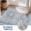 Area Rug for Living Room, Washable Vintage Printed Soft Rugs, Non Slip Low Pile Carpet for Bedroom, Dining Room, Living Room - 2 of 4