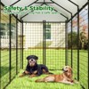 XBRIGH Large, medium and small black square dog crate for outdoor and lawn use with UV cover for outdoor backyard farms - 4 of 4