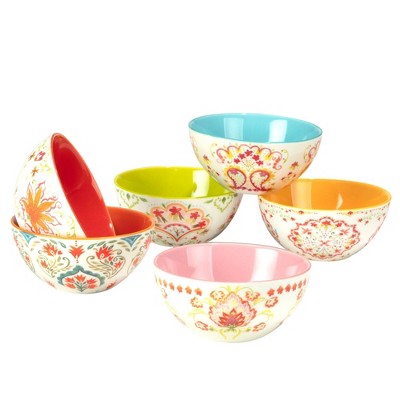 Set of 6 Francesca Assorted All Purpose 12oz Bowls - Certified International