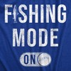 Mens Fishing Mode On T Shirt Funny Fishermans Setting Button Joke Tee For Guys - Crazy Dog Men's T Shirt - 2 of 4
