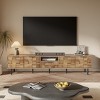 78'' Modern Wood TV Stand with Checkered Doors for 85" TV,Entertainment Center with Storage Cabinets & Drawer-Baofuwish - 2 of 4