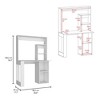 Vynxaria Desk with Hutch and Shelves, Compact Storage Solution for Home Office, 38.8"W x 17.7"D - 4 of 4