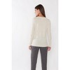 JENNIE LIU Women's 100% Pure Cashmere Long Sleeve Ava V Neck Pullover Sweater - 2 of 3