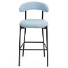 Blue Counter Height Bar Stools Teddy Fabric Cover Kitchen Island Counter Bar Stools - 2 of 4