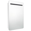 vidaXL Bathroom Cabinet Shining White Engineered Wood with Melamine Finish, Glass - 3 of 4