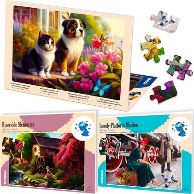 QUOKKA 63 - 100 Pieces Dementia Jigsaw Puzzles for Elderly - Activities Games for Seniors