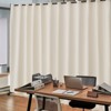 VEVOR Room Divider, Portable Panel Room Divider with Wheels Curtain Divider Stand, Freestanding Room Divider Privacy Screen for Office, Beige - 2 of 4