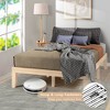 Costway Full Size Wood Bed Frame & Memory 8'' Foam Mattress Set CertiPUR-US Certified - 3 of 4