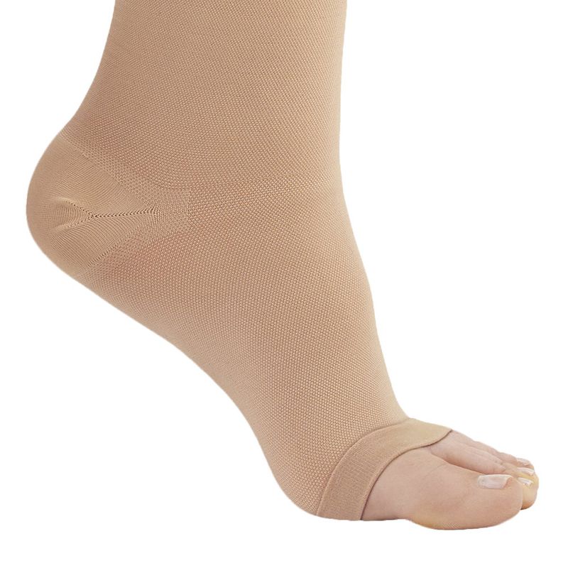 Ames Walker AW Style 201 Adult Medical Support Compression Open Toe Knee Highs, 4 of 5