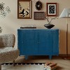 VYNXARIA 47'' Oval Storage Cabinet with 4 Doors and Sliding Doors for Stylish Organization - 2 of 4