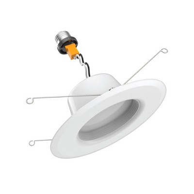 Classic White 6-Inch Round Dimmable LED Recessed Downlight 6-Pack