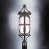 Urban Ambiance Luxury Rustic Outdoor Post / Pier Light,  26-1/2" x 9",  Aged Pewter Finish, UHP1181 - 3 of 4