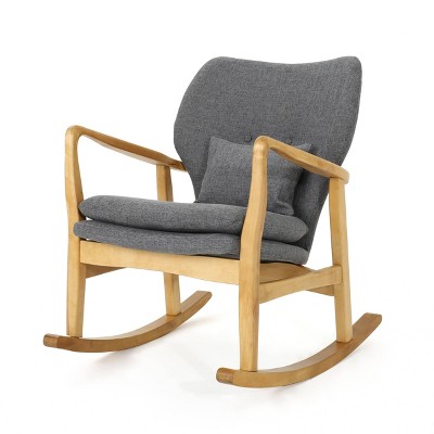 Benny Mid Century Modern Fabric Rocking Chair - Christopher Knight Home
