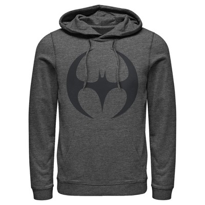 Men's Batman Logo Modern Wing Curve Pull Over Hoodie