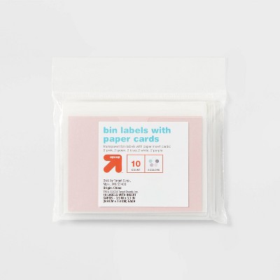 Bin Labels with Paper Cards Multipack - up&up™