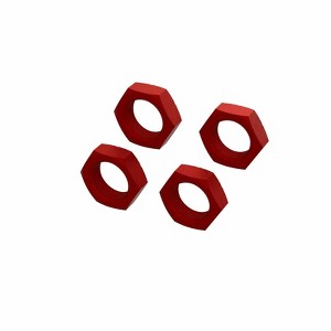 ARRMA ARA310929 Aluminum Wheel Nut 24mm (Red) (4) - 1 of 1