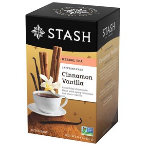 Stash Tea Cinnamon Vanilla Herbal Tea Bags Case of 6/18 Bags - 1 of 2