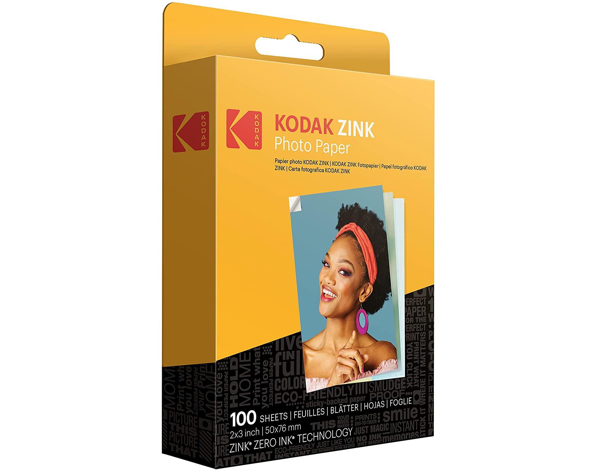 Kodak 2"x3" Premium Zink Photo Paper Compatible with Kodak Smile, Kodak Step, PRINTOMATIC