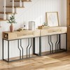 Garvee Rattan Console Table, Sofa Tables Narrow Entryway Table with Drawer and Storage for Living Room, Foyer, Bedroom - 4 of 4