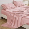 Satin Sheets Queen Size - Similar to Silk Sheets, Silky Bedsheet, Luxury & Ultra Soft, Non-Fading & Wrinkle Free, Good for Hair & Skin, Gifts for Wome - 2 of 4