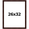 PosterPalooza | Distressed Brown Picture Frame - UV Acrylic, Foam Board Backing, Hanging Hardware - 2 of 4
