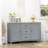 NicBex Sideboard Buffet Cabinet with 2 Doors Modern Retro Kitchen Storage Cabinet with 3 Drawers Large Capacity Console Table for Living Room - 4 of 4