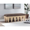 Meridian Furniture,Altair Velour Fur Fabric Bench - 2 of 4