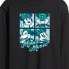 Men's - Disney - Plaid Minnie Mouse Long Sleeve Graphic T-Shirt - 2 of 4