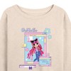Women's - LOL Surprise! - Outrageous Millennial Girls Lightweight French Terry Wide Neck Long Sleeve Shirt - 2 of 4