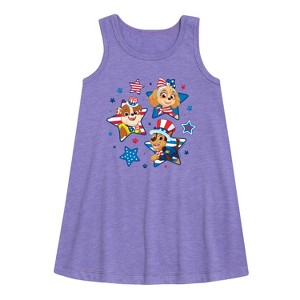 - Paw Patrol - Americana Graphic Sleeveless Aline Dress - 1 of 4