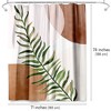 71x74 Botanical Boho Shower Curtain - 100% Polyester - Water-Resistant Bath Curtain - 2 of 4