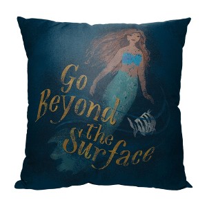 Disney Little Mermaid Beyond The Surface Throw Pillow 18x18 Inches - 1 of 1