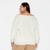 Women's Off the Shoulder Sweatshirt - Wild Fable™ - 3 of 3