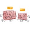 Narwey Cute Cheetah Makeup Bag Travel Cosmetic Bag Organizer Toiletry Bag Make Up Bags - 2 of 4