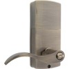 Honeywell Electronic Entry Lever Door Lock- Antique Brass: Keypad Front Door Handle, Keyed Entry, Battery Operated - 2 of 3