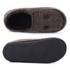 Mens Smile Face Slippers Retro Cozy Comfy Plush Warm Slip-on Slippers Winter Soft Fuzzy Indoor House Shoes with Memory Foam for Men - 2 of 4