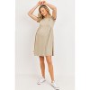 Hello Miz Women's Casual Mini T-Shirt Maternity Dress - 4 of 4
