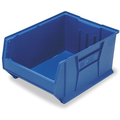 Quantum Storage Systems Hulk 36"Container, 35-7/8"L X 16-1/2"W X 17-1/2"H, Stackable, Polypropylene, Blue, Made In Usa