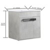 GDFStudio Virgil 24" Modern  Freestanding or Floating Bathroom Vanity with Ceramic Sink and 2 Door - 4 of 4