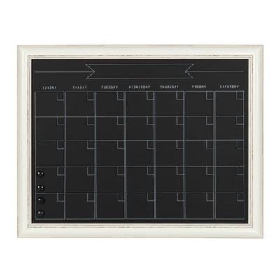 Monthly Framed Chalkboard Calendar + 3 sections | Vertical Donna